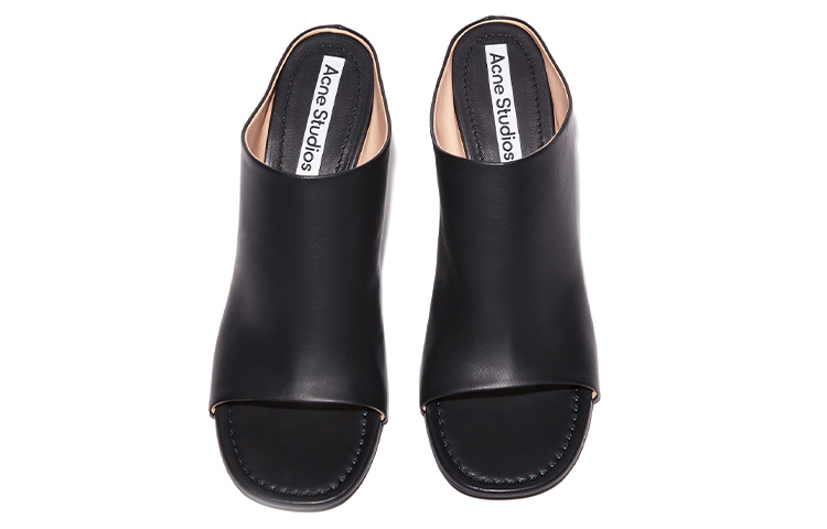 Lookbook (W) Acne Studios Hak Tinggi Terbuka 'Kulit Domba Hitam' AD0427-900