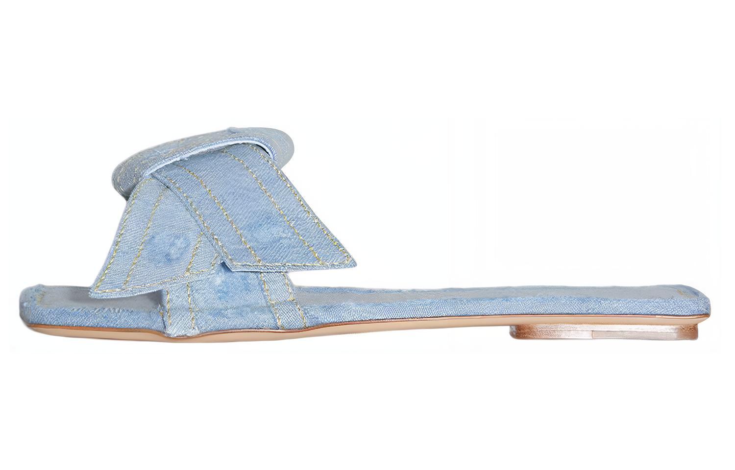 Buy (W) アクネ クロスストラップスライドサンダル (ライトブルー) AD0602-228