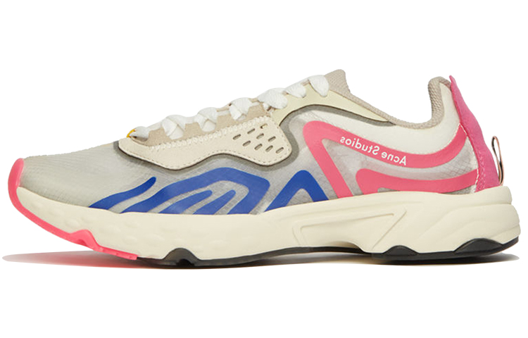 (W) Acne Studios Outdoor Sneaker 'Fluorescent Trim - White Blue Pink'