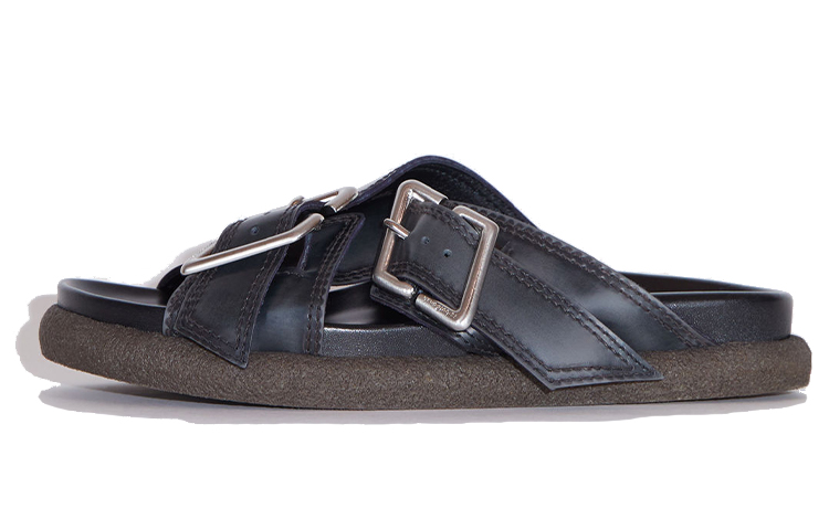 (W) Acne Studios Outdoor Sports Slide 'Black Buckle'