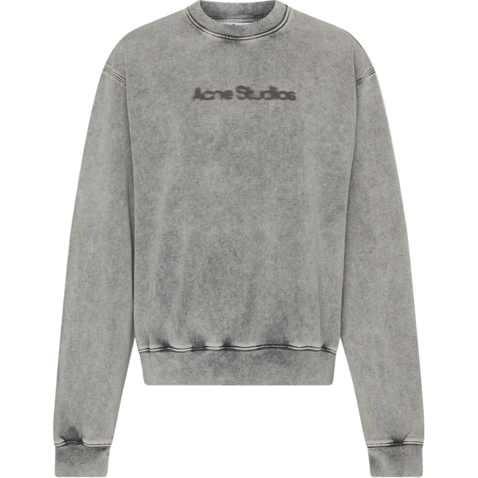 (Women) Acne Studios Oversized Crewneck Sweatshirt Grey Long Sleeve CI0182-DJO