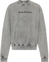 (Women) Acne Studios Oversized Crewneck Sweatshirt Grey Long Sleeve CI0182-DJO (Women) Acne Studios Oversized Crewneck Sweatshirt Grey Long Sleeve CI0182-DJO