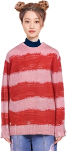 (W) Acne Studios 超大款橙色條紋做舊毛衣 A60243-101 Purchase (W) Acne Studios 超大款橙色條紋做舊毛衣 A60243-101