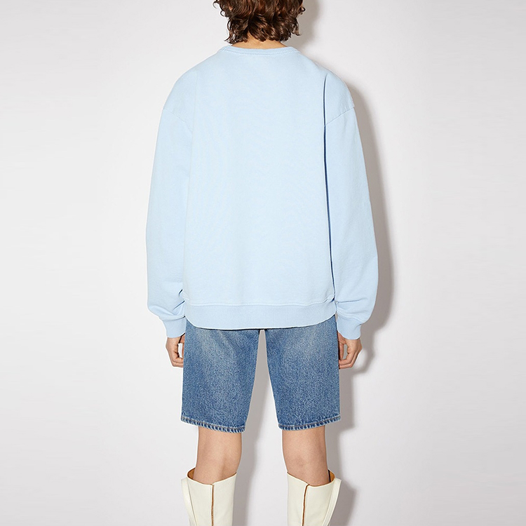 (Women) Acne Studios Oversized Logo Sweatshirt Blue AI0067-AAS 圖 4