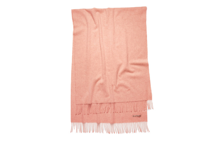 (Women) Acne Studios Oversized Scarf for Women in Rose Mixed Color. CA0102-29N