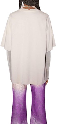 (Women) Acne Studios Pattern Print Layered Long Sleeve Crewneck T-Shirt Beige Women. AL0322-AEK Shop (Women) Acne Studios Pattern Print Layered Long Sleeve Crewneck T-Shirt Beige Women. AL0322-AEK