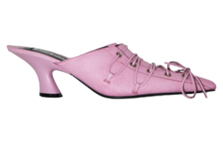 (W) Acne Studios Pointed Toe Mule Slides 'Pink Leather' 圖 2