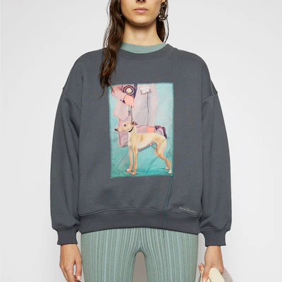 (W) Acne Studios 小狗印花長袖衛衣 石板灰 AI0074-BHR101 Lookbook (W) Acne Studios 小狗印花長袖衛衣 石板灰 AI0074-BHR101