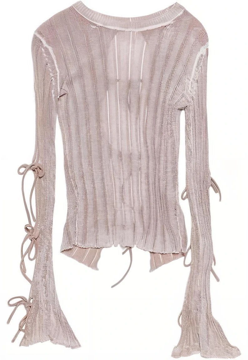 women-acne-studios-retro-lace-up-ribbed-long-sleeve-t-shirt-dusty-pink-womens-ss-24-a60510-416