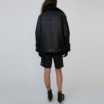 (Women) Acne Studios Shearling Aviator Jacket Black 1AQ173-Z32 Shop (Women) Acne Studios Shearling Aviator Jacket Black 1AQ173-Z32