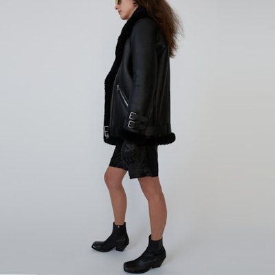 (Women) Acne Studios Shearling Aviator Jacket Black 1AQ173-Z32 Purchase (Women) Acne Studios Shearling Aviator Jacket Black 1AQ173-Z32