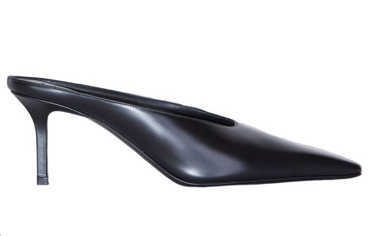 (W) Acne Studios Slip-On High Heel Sandal 'Black Leather' 圖 2