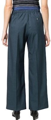 (W) Acne Studios 纯蓝色按钮休闲裤。 AK0681AAJ Shop (W) Acne Studios 纯蓝色按钮休闲裤。 AK0681AAJ