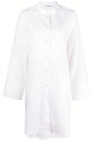 (Women) Acne Studios Solid Color Stand Collar Button-Up Long Sleeve Dress Women A20528-100 (Women) Acne Studios Solid Color Stand Collar Button-Up Long Sleeve Dress Women A20528-100