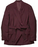 Order (W) Acne Studios 红色双排扣腰带西装外套 AH0108-AUB
