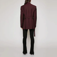 Shop (W) Acne Studios 红色双排扣腰带西装外套 AH0108-AUB