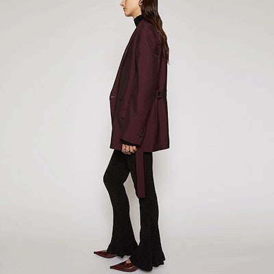 (W) Blazer Rojo Cruzado Doble con Cinturón de Acne Studios. AH0108-AUB Purchase (W) Blazer Rojo Cruzado Doble con Cinturón de Acne Studios. AH0108-AUB