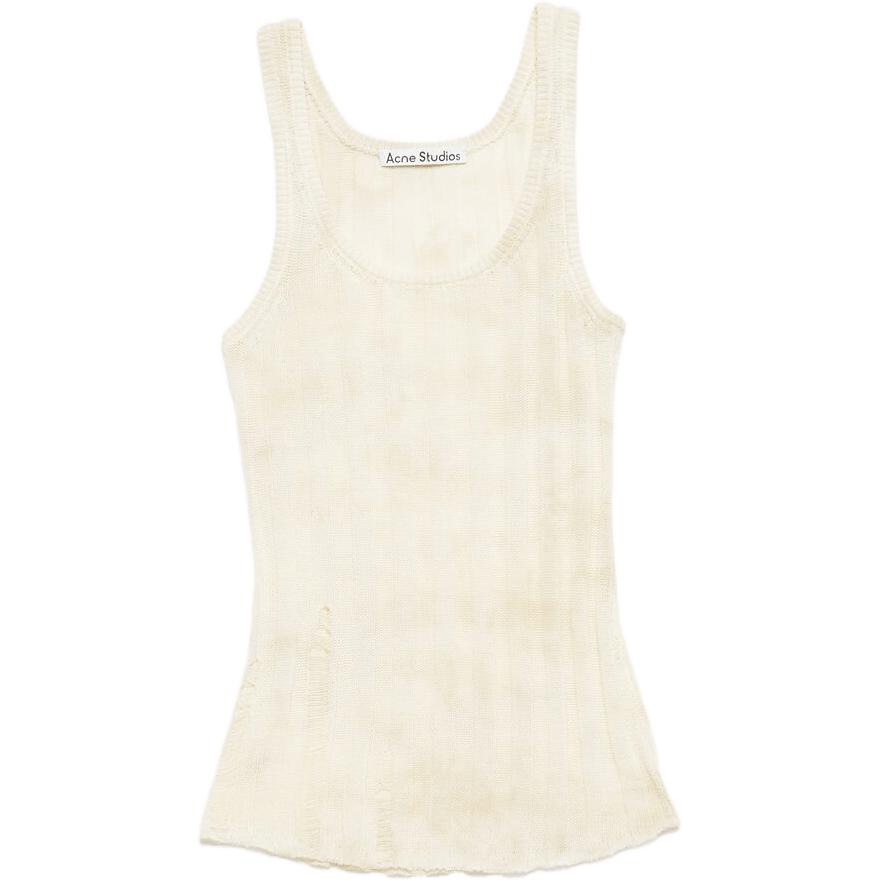 (Women) Acne Studios Solid Dyed Knit Hollow-Out Vest Women A60565-DBG