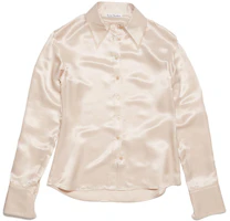 Order (W) Acne Studios 纯白色长袖纽扣衬衫 AC0596-COW