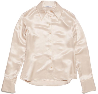 (W) Acne Studios 純白長袖襯衫 AC0596-COW Order (W) Acne Studios 純白長袖襯衫 AC0596-COW