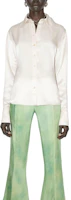 Lookbook (W) Acne Studios 纯白色长袖纽扣衬衫 AC0596-COW
