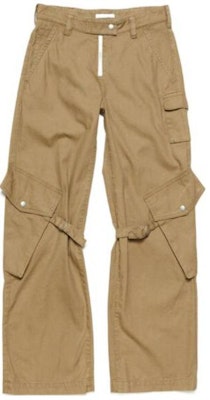 (Women) Acne Studios Solid Zip Loose Cargo Pants - Cold Beige. AK0754-AE5 Order (Women) Acne Studios Solid Zip Loose Cargo Pants - Cold Beige. AK0754-AE5