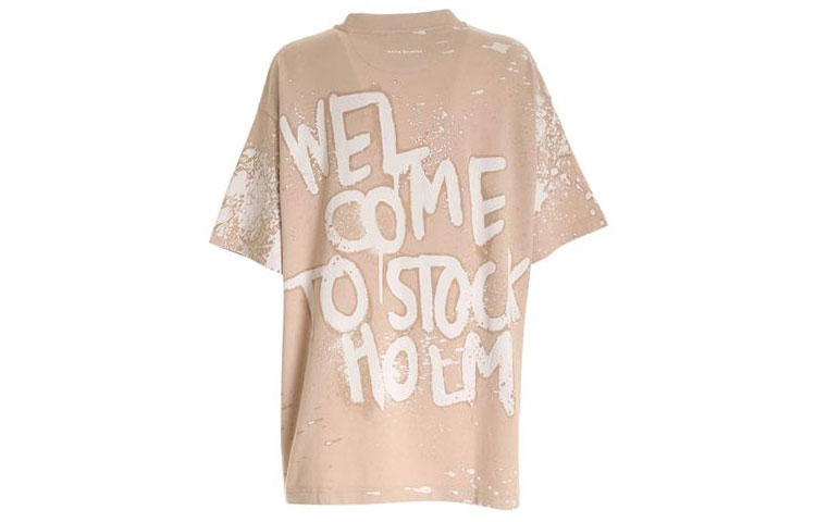 (Women) Acne Studios SS21 Logo Print Crewneck Short Sleeve T-Shirt Light Brown AL0207-ECRU 圖 3
