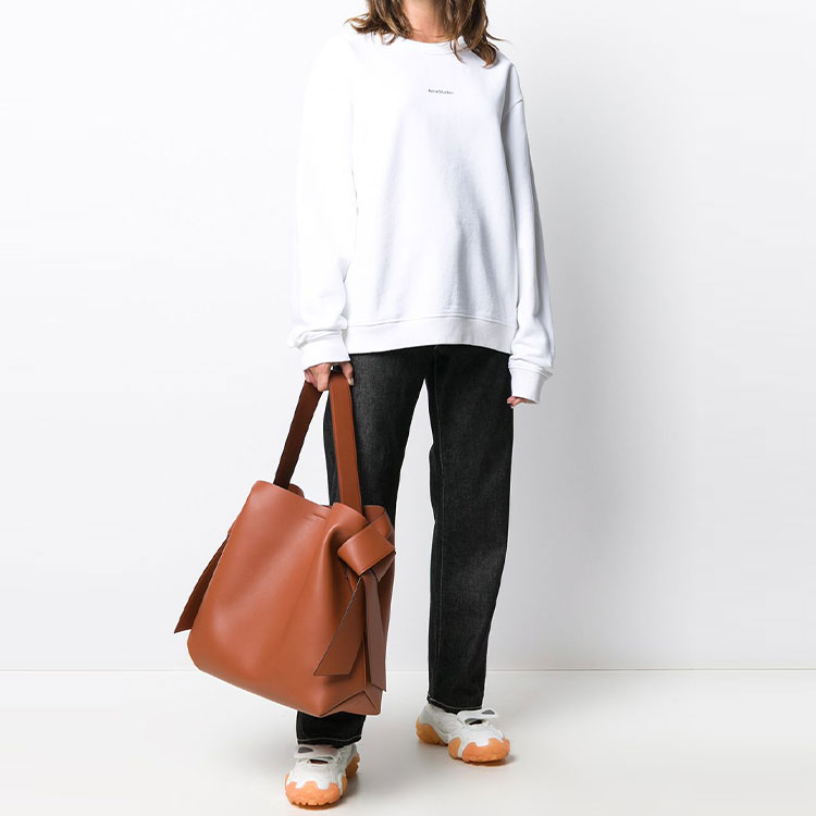 (Women) Acne Studios SS21 Loose Fit Cotton Sweatshirt White AI0067-183 圖 4
