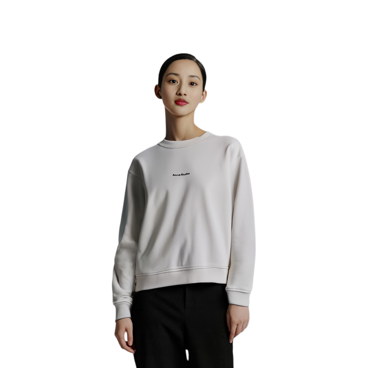 (Women) Acne Studios SS21 Loose Fit Cotton Sweatshirt White AI0067-183 圖 7