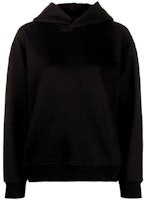 (Women) Acne Studios SS21 Oversized Solid Black Hoodie for Women AI0080-900 (Women) Acne Studios SS21 Oversized Solid Black Hoodie for Women AI0080-900