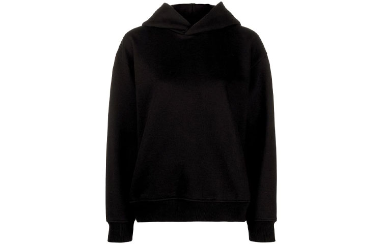 Order (W) Acne Studios SS21 Hoodie Oversized Hitam untuk Wanita AI0080-900
