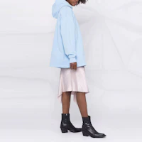 Purchase (Women) Acne Studios SS21 Pullover Sweatshirt Light Blue Front Logo AI0083-AAS