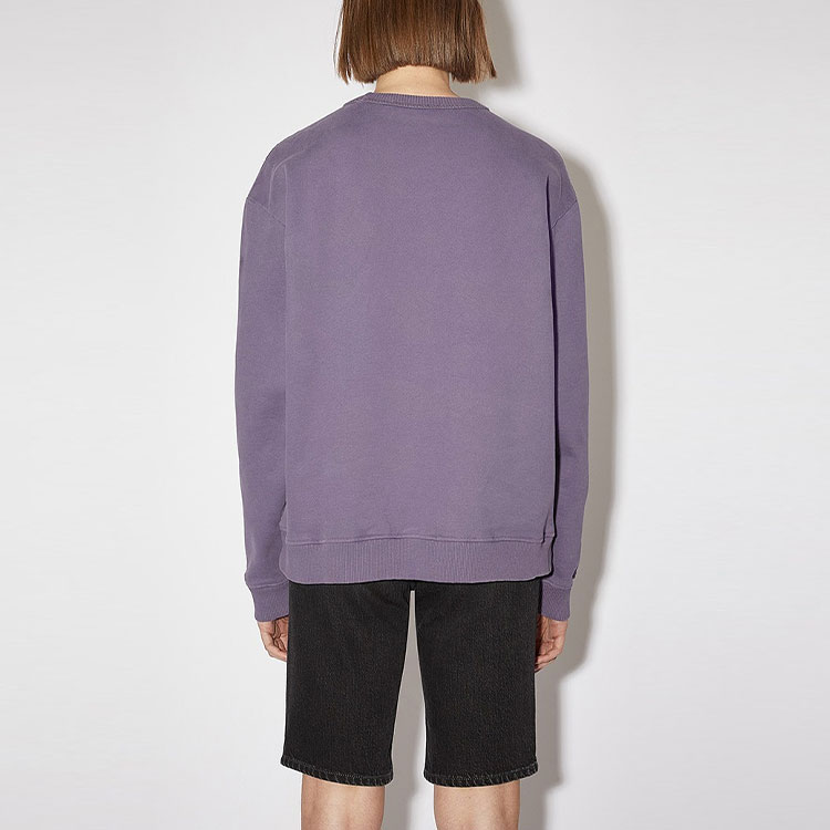 (Women) Acne Studios SS21 Purple Logo Crewneck Long-Sleeve Sweatshirt Women’s AI0067-ADA 圖 4
