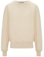 Order (Women) Acne Studios SS21 Smile Face Crewneck Pullover Sweatshirt Beige () AI0096-633