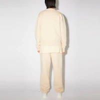 Shop (Women) Acne Studios SS21 Smile Face Crewneck Pullover Sweatshirt Beige () AI0096-633