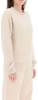 Details for (Women) Acne Studios SS21 Smile Face Crewneck Pullover Sweatshirt Beige () AI0096-633