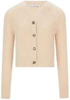 (Women) Acne Studios SS21 Solid Cardigan Sweater Beige Brown A60245-AE9 (Women) Acne Studios SS21 Solid Cardigan Sweater Beige Brown A60245-AE9
