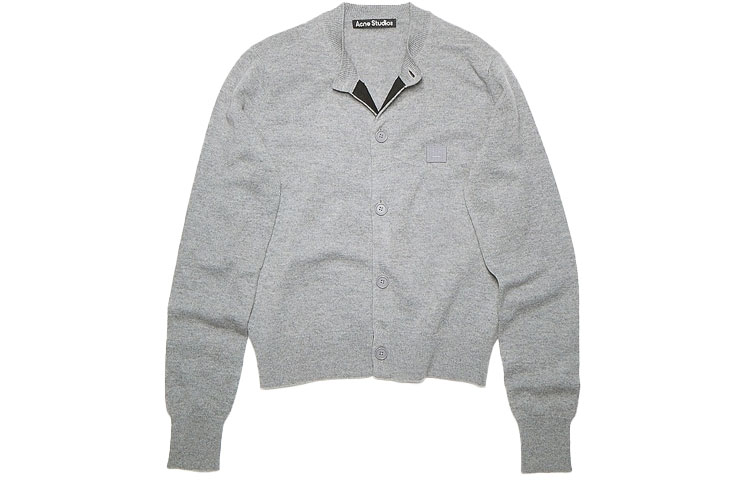 Order (Women) Acne Studios SS21 Wool Knit Cardigan Sweater Grey A60280-990