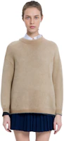 Purchase (W) Acne Studios SS22 米色羊毛寬鬆圓領毛衣上衣. A60384-AE2