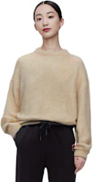 Details for (W) Acne Studios SS22 米色羊毛寬鬆圓領毛衣上衣. A60384-AE2