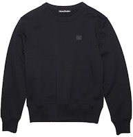 (W) Acne Studios SS22 黑色宽松圆领卫衣带笑脸标志 AI0096-900 Order (W) Acne Studios SS22 黑色宽松圆领卫衣带笑脸标志 AI0096-900