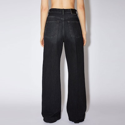 (W) Acne Studios SS22 黑色宽腿休闲牛仔裤. A00335-900 Shop (W) Acne Studios SS22 黑色宽腿休闲牛仔裤. A00335-900