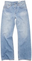 (Women) Acne Studios SS22 Blue Wide-Leg Straight Vintage Denim Jeans. A00338-228 (Women) Acne Studios SS22 Blue Wide-Leg Straight Vintage Denim Jeans. A00338-228