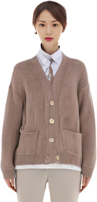 (Women) Acne Studios SS22 Brown V-Neck Wool Sweater Pullover. A60336-ADV Sizing (Women) Acne Studios SS22 Brown V-Neck Wool Sweater Pullover. A60336-ADV