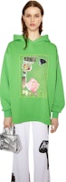 (W) Acne Studios SS22 綠色印花寬鬆連帽衫套頭上衣。 AI0122-AB8 Lookbook (W) Acne Studios SS22 綠色印花寬鬆連帽衫套頭上衣。 AI0122-AB8