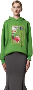 (W) Acne Studios SS22绿色印花宽松连帽衫套头衫. AI0122-AB8 Purchase (W) Acne Studios SS22绿色印花宽松连帽衫套头衫. AI0122-AB8