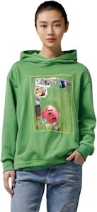 (W) Acne Studios SS22绿色印花宽松连帽衫套头衫. AI0122-AB8 Details for (W) Acne Studios SS22绿色印花宽松连帽衫套头衫. AI0122-AB8