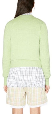 (W) Cárdigan de Lana Verde Acne Studios SS22 con Parche Logo Cara. A60280-CPN Shop (W) Cárdigan de Lana Verde Acne Studios SS22 con Parche Logo Cara. A60280-CPN