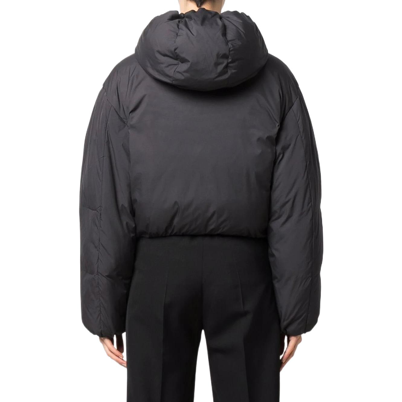 Shop (W) Acne Studios SS22 Jaket Puff Bertudung Pendek Kelabu. A90426-Z79