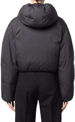 (Women) Acne Studios SS22 Grey Cropped Hooded Puffer Jacket. A90426-Z79 Shop (Women) Acne Studios SS22 Grey Cropped Hooded Puffer Jacket. A90426-Z79